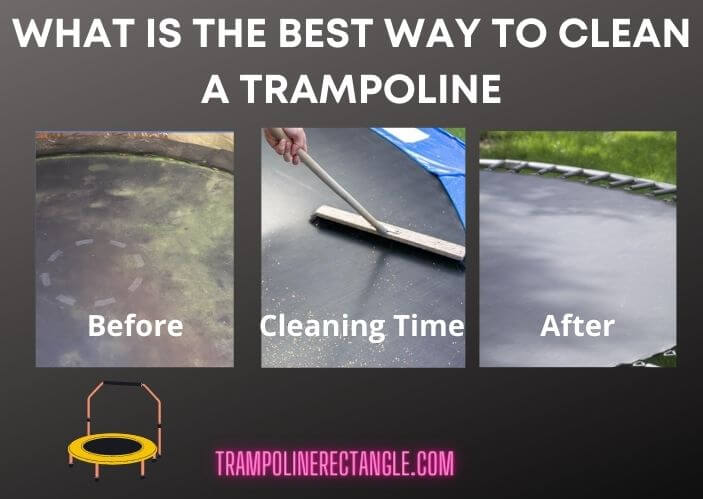 what is the best way to clean a trampoline