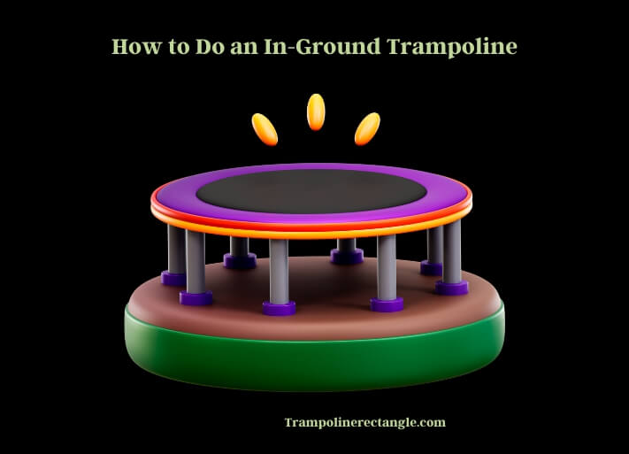 how to do an in-ground trampoline