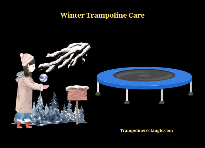 winter trampoline care