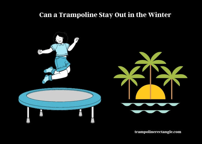 can a trampoline stay out in the winter